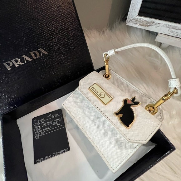 PRADA saffiano rabit bag charm - Picture 13 of 16